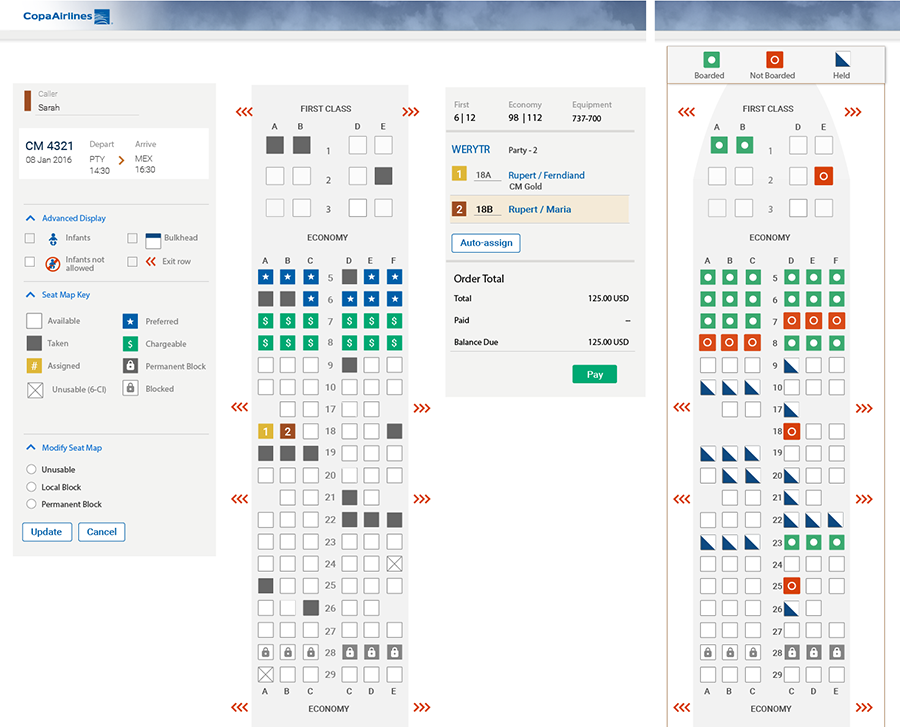 Seat map concept